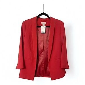 NWT Red H&M Blazer - Size 6